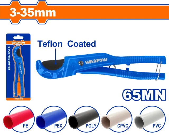 КЛЕШТА ЗА СЕЧЕЊЕ за PVC цевки 3-35mm WADFOW WPC54636