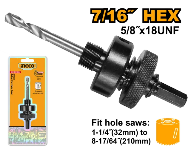 Бургии со футер INGCO 7/16 HSA02