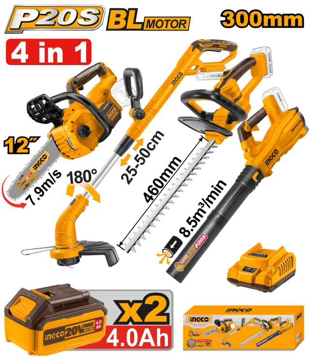 ГРАДИНАРСКИ COMBO СЕТ 4/1 INGCO COSLI250496
