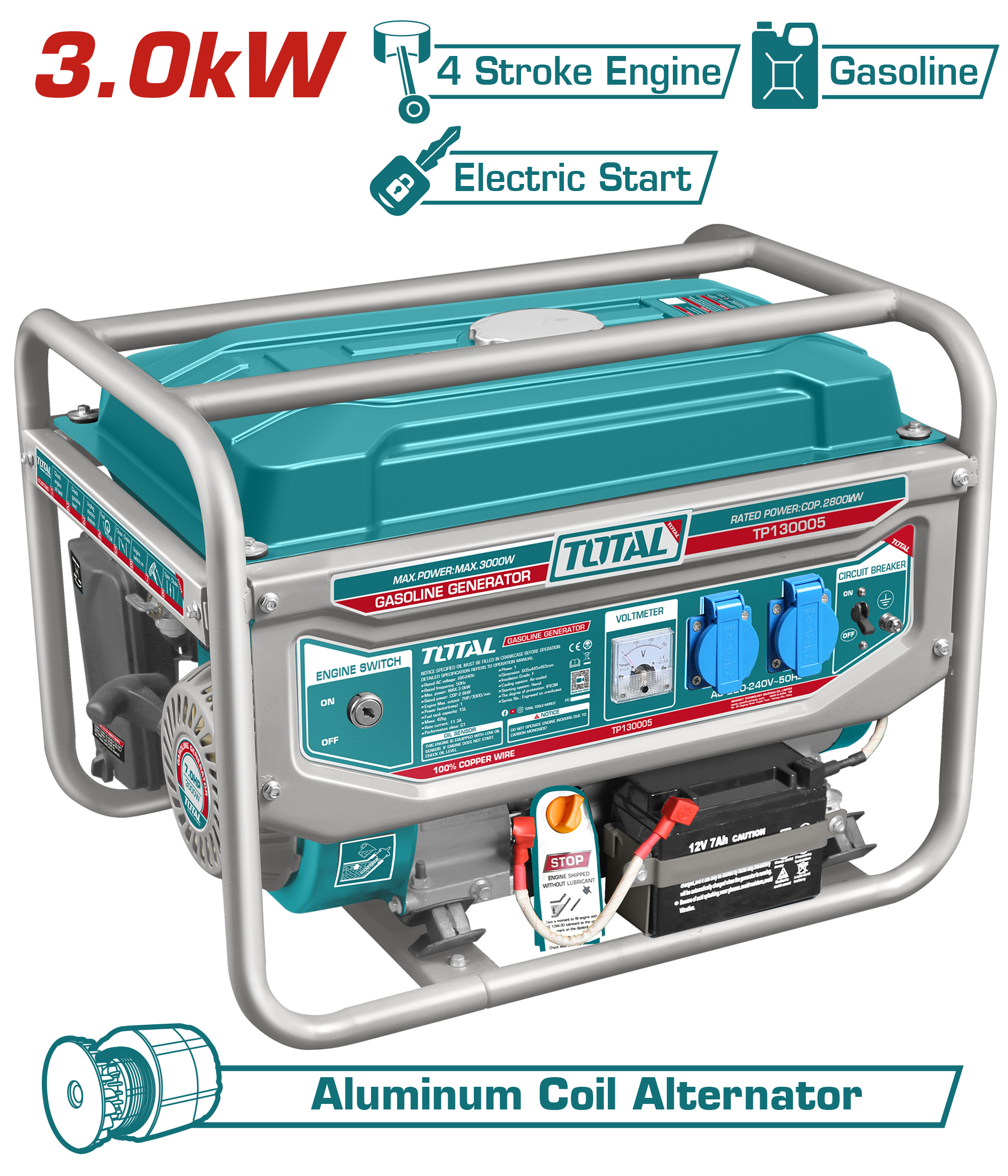 Agregat TOTAL 3000W TP130005-1