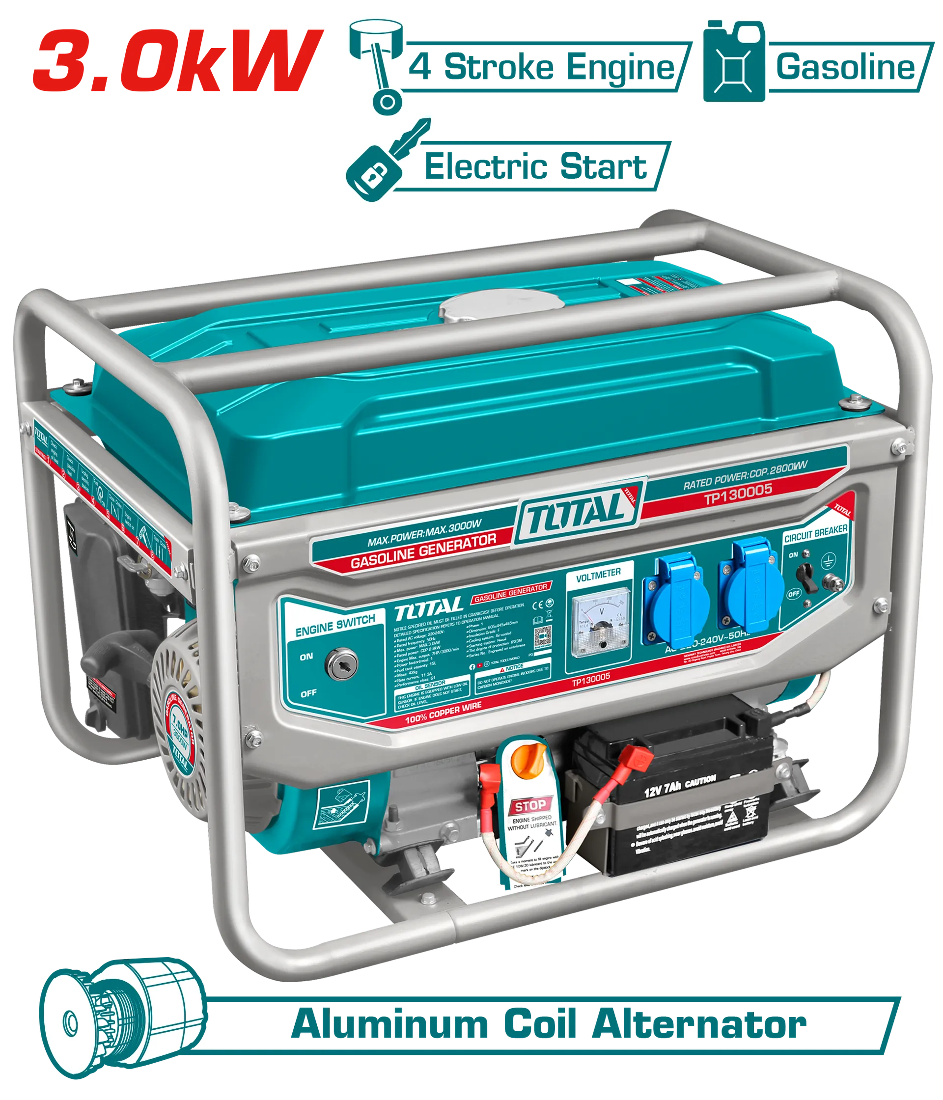 Agregat TOTAL 3000W TP130005-1