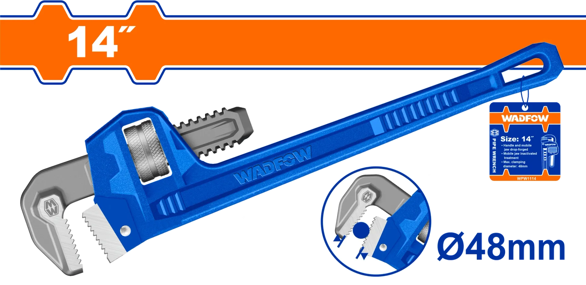 Pinca instaluesi për tubat deri 48mm WADFOW WPW1114