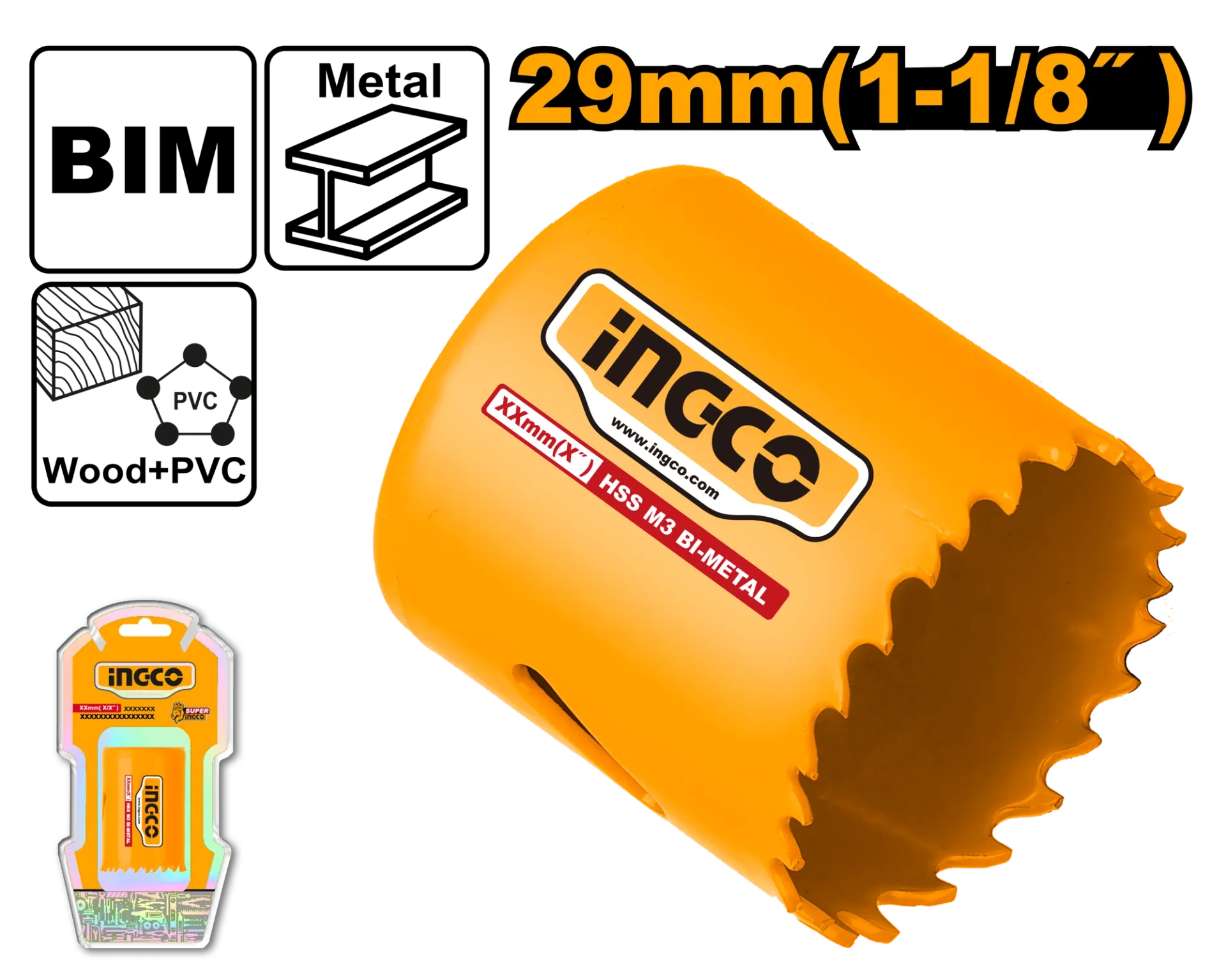 Кружна за метал INGCO 29mm HSB10291