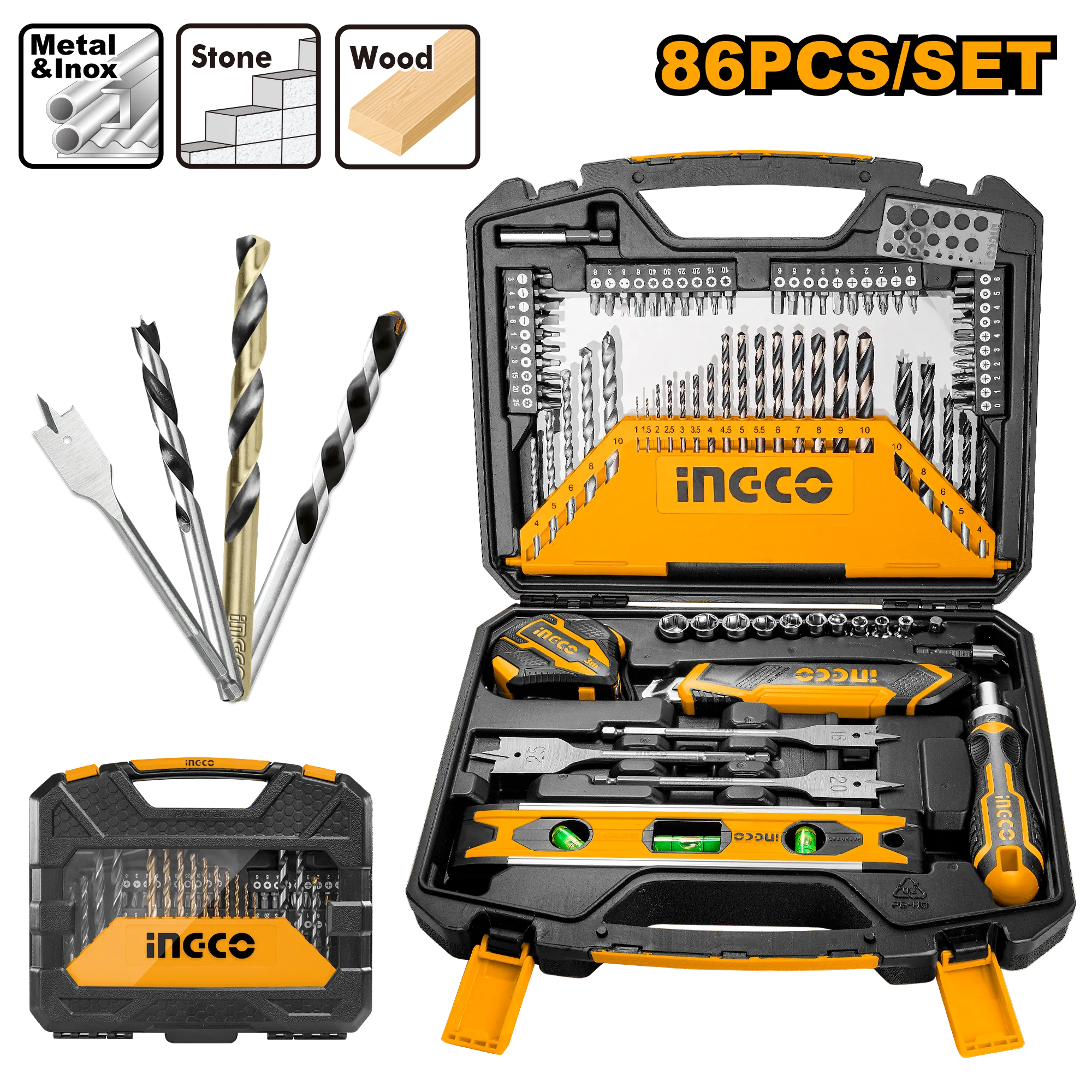 Set INGCO 86/1 puçka + pinca HKTAC010861