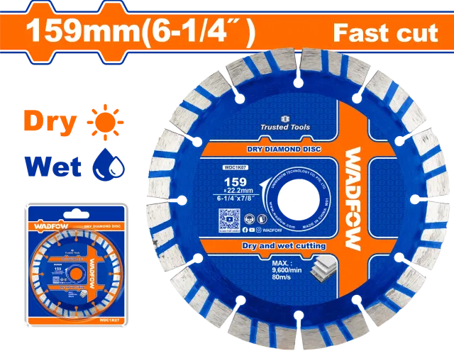 Disk diamant për beton 159×22.2 Fast Cut WADFOW – WDC1K07