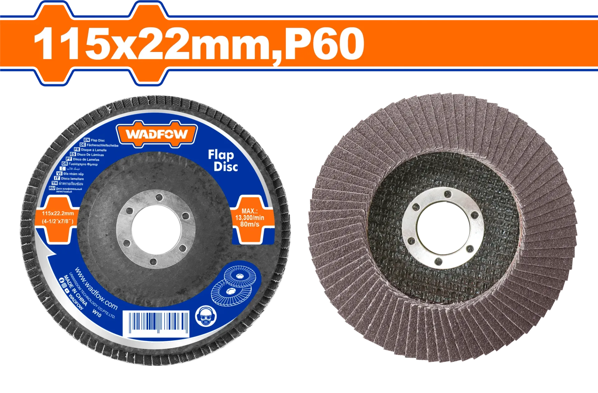 Disk flap 115mm P60 WADFOW WYL1302