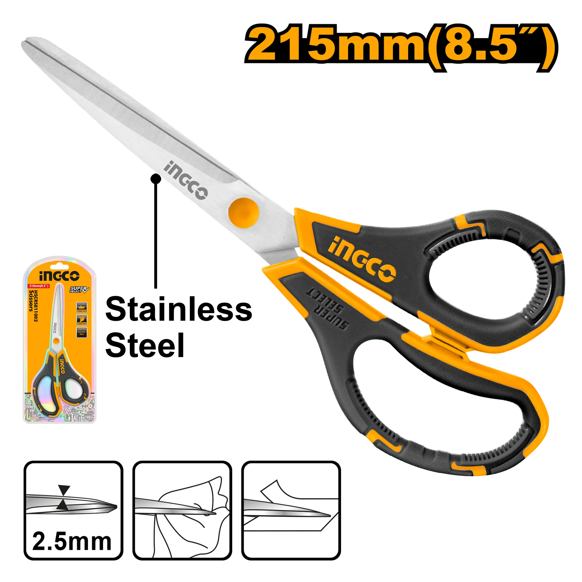 Gërshërë të mëdha 215mm INGCO HSCRS811002