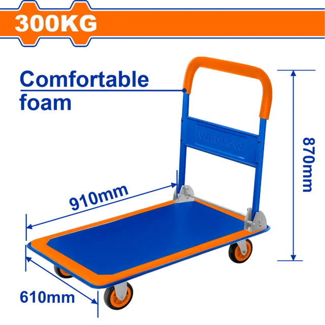 Karrocë për transport 4 rrota 300KG WADFOW WWB1330