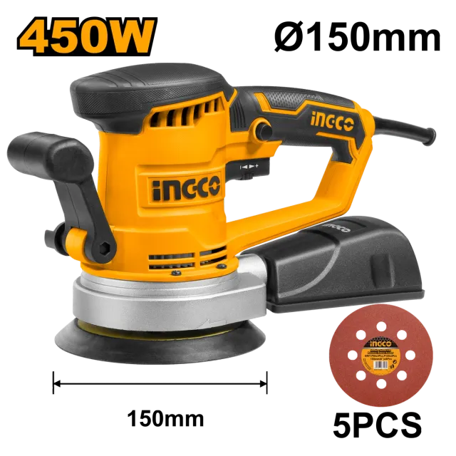 ВИБРАЦИОНА ОРБИТАЛНА БРУСИЛКА 450W INGCO RS4508