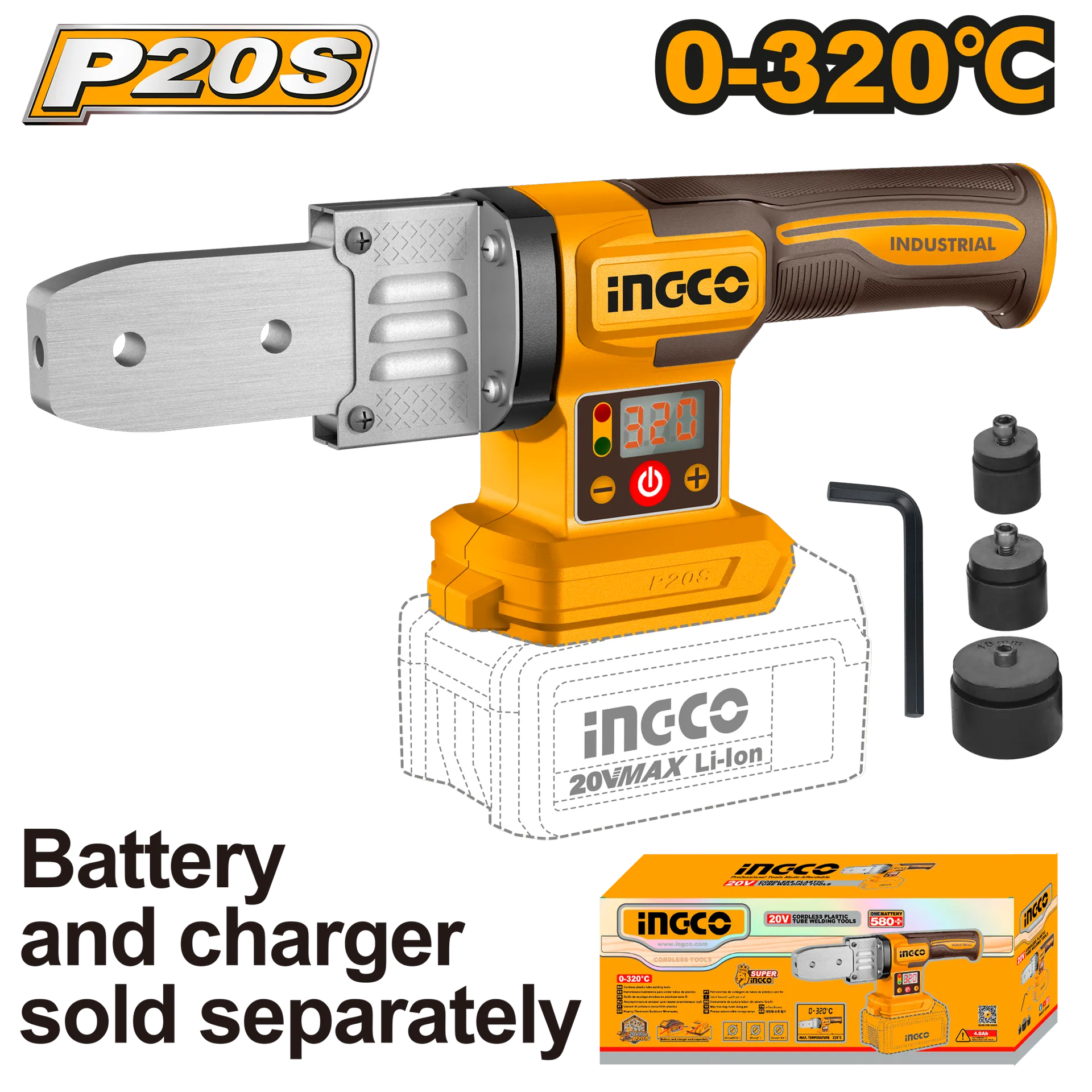 Makinë bashkuese PVC 20V solo pa bateri INGCO PTWTLI2018