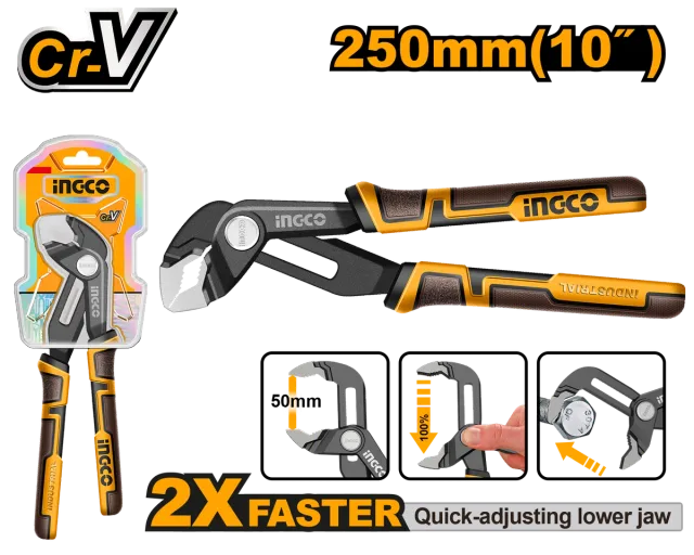 КЛЕШТИ ПАПАГАЛКИ 250mm INGCO HPP38258
