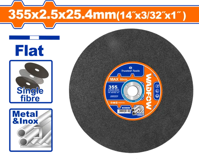 ДИСК ЗА БРУСЕЊЕ 2.5x355mm WADFOW WAC1314