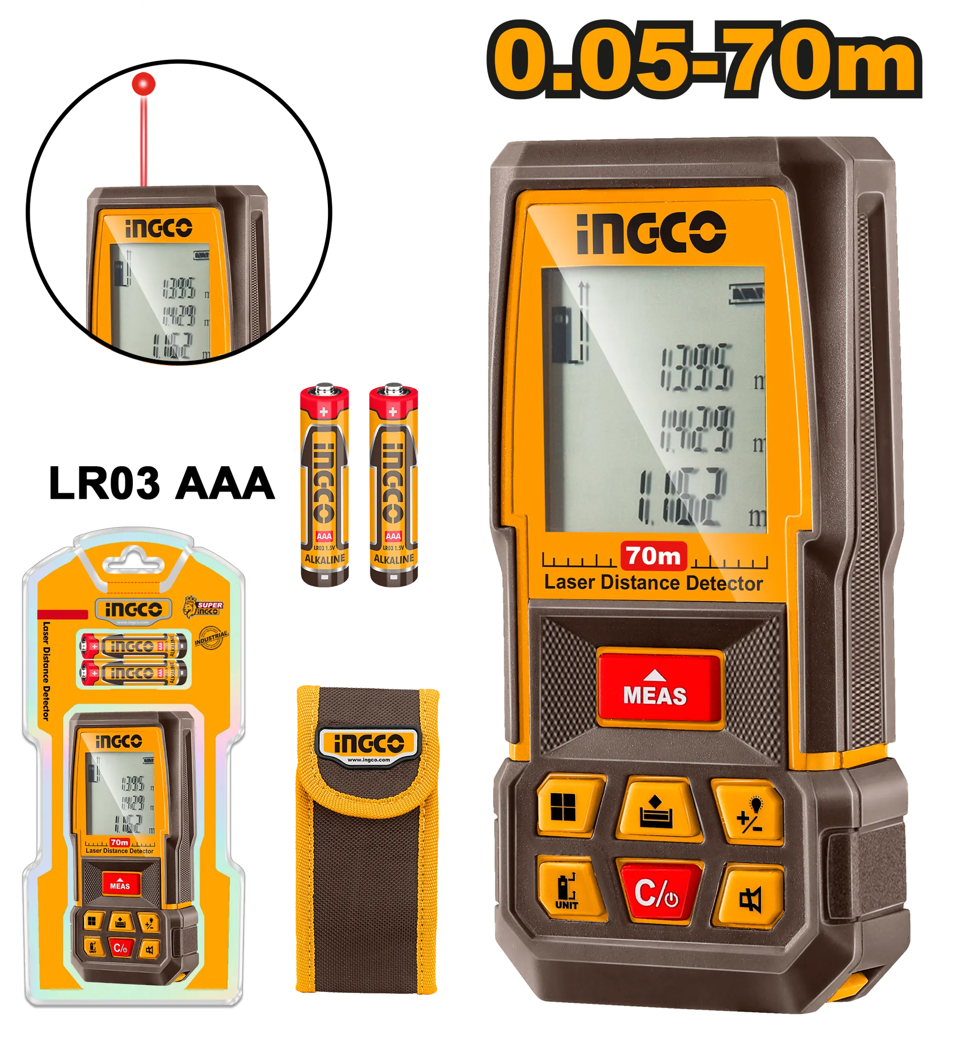МЕТРО ЛАСЕРСКО 70M INGCO HLDD0708