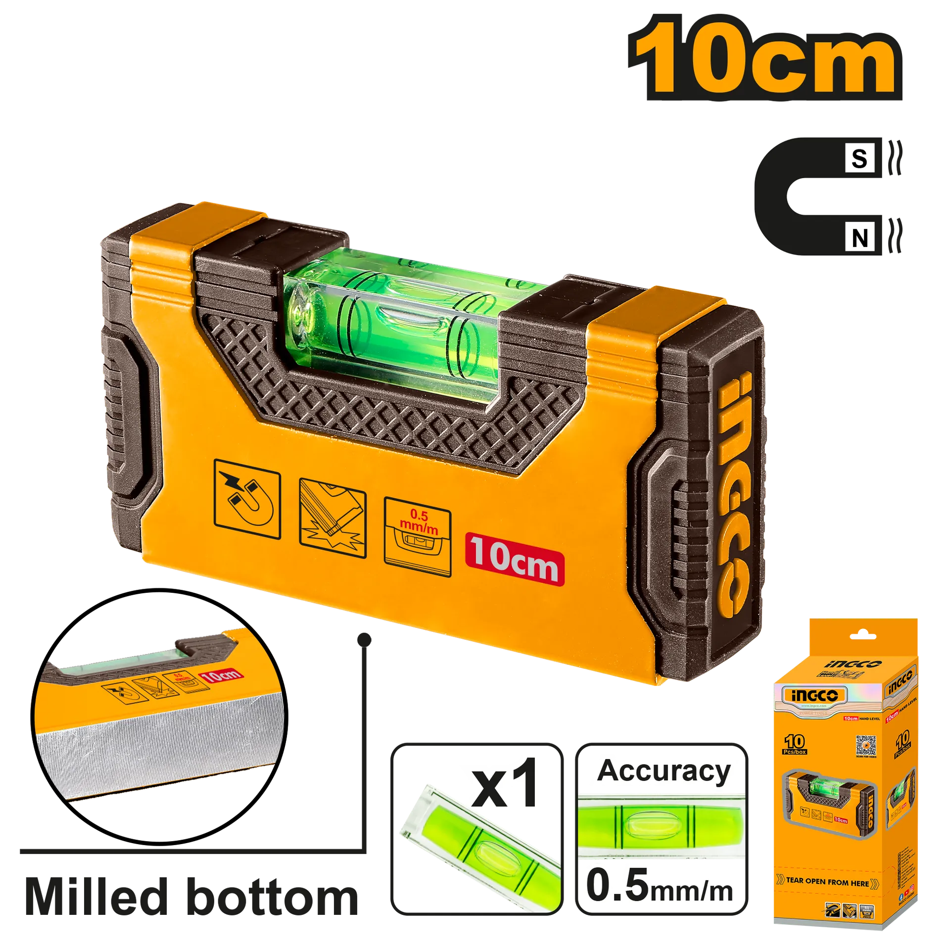 Nivel libela ujore mini 10CM INGCO HMSL05101