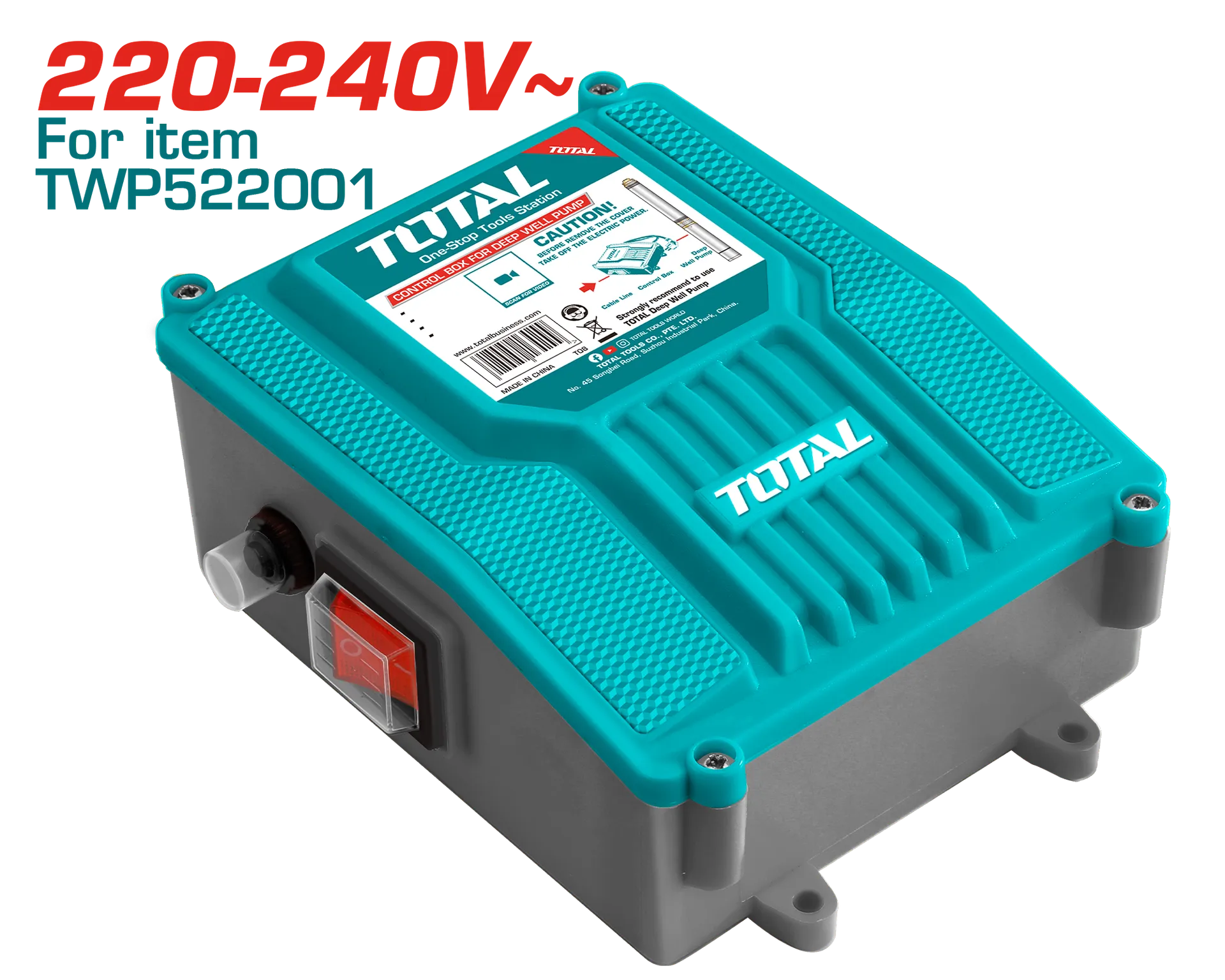 ПОТОПНА ПУМПА ЗА ВОДА РАКЕТА 2200W + СКЛОПКА TOTAL TWP522001-SB