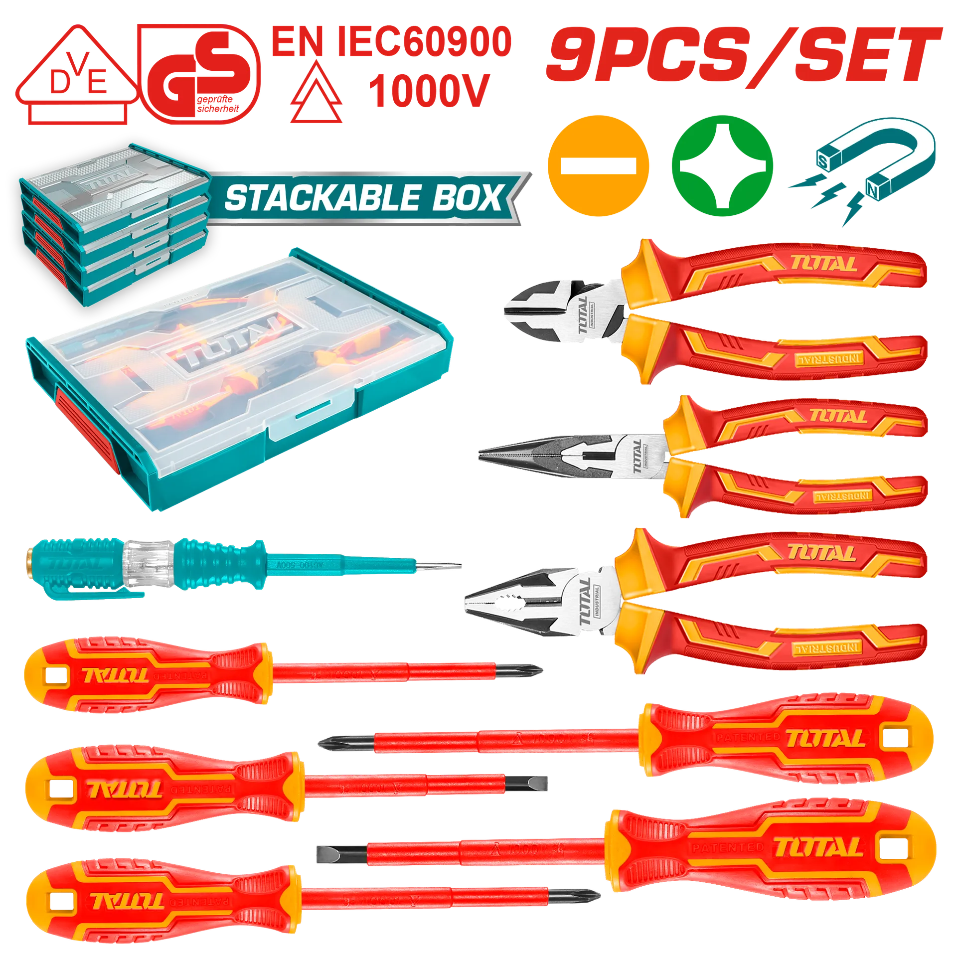 Set 9/1 alat dorash elektricieni TOTAL THKTV02H091