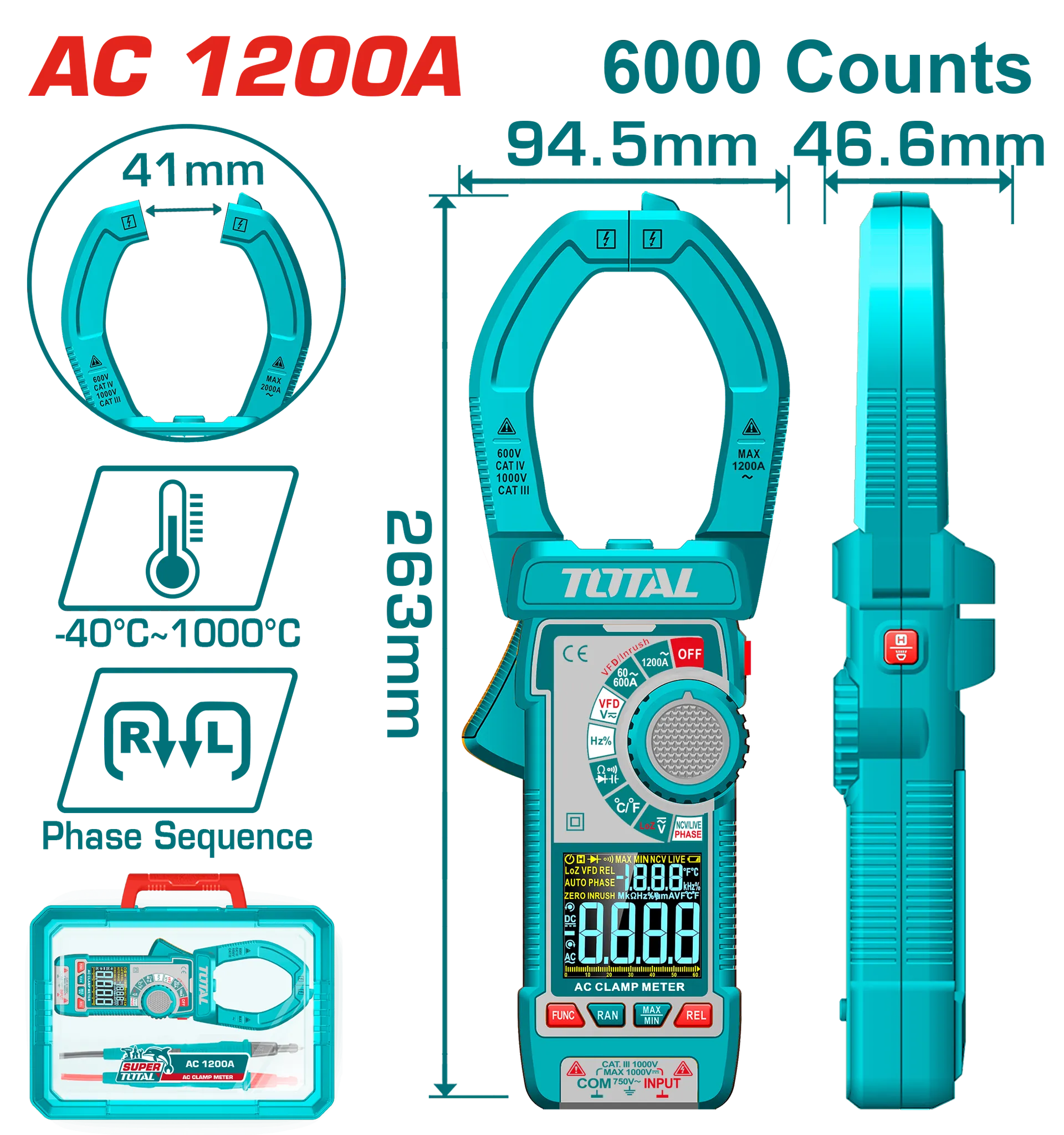 Kleshta amper 1000A TOTAL – TMT7610001