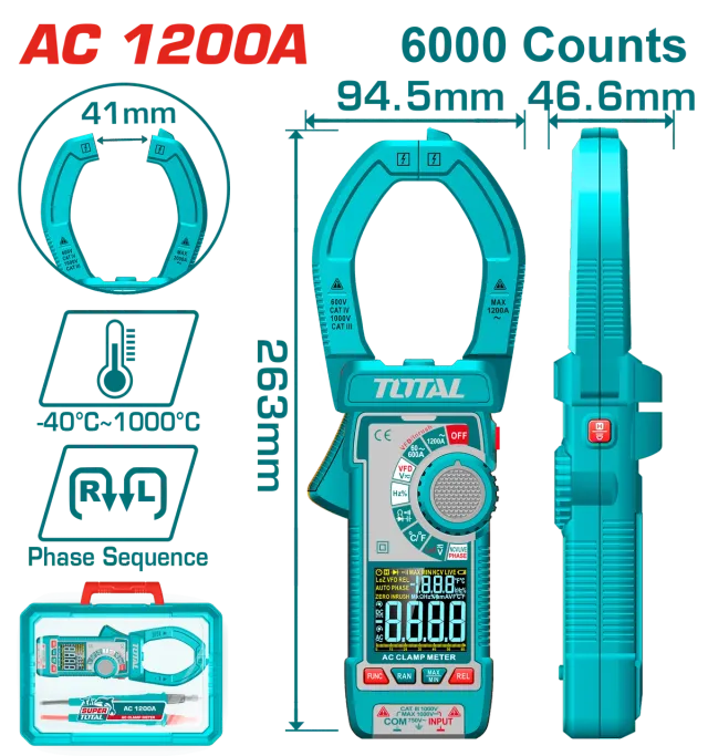 АМПЕР КЛЕШТА 1000A TOTAL – TMT7610001