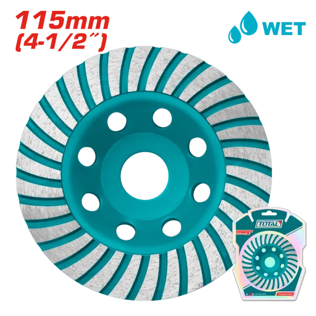 Guri për shlirje beton TOTAL 115mm TAC2411151
