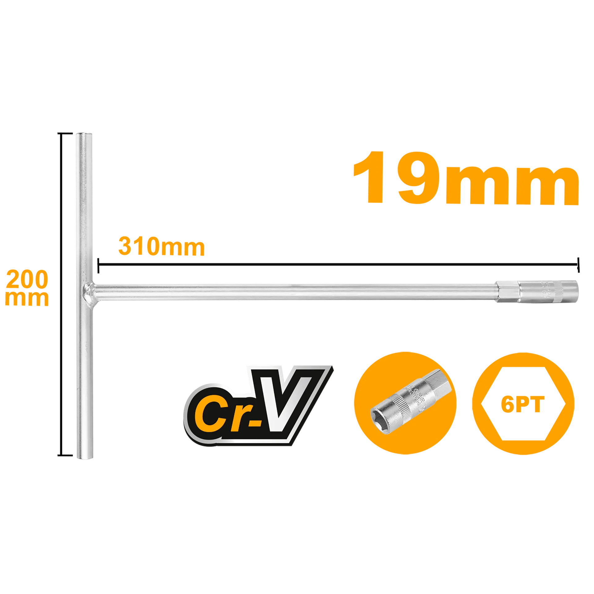 Т-КЛУЧ 19mm INGCO HTSW1908