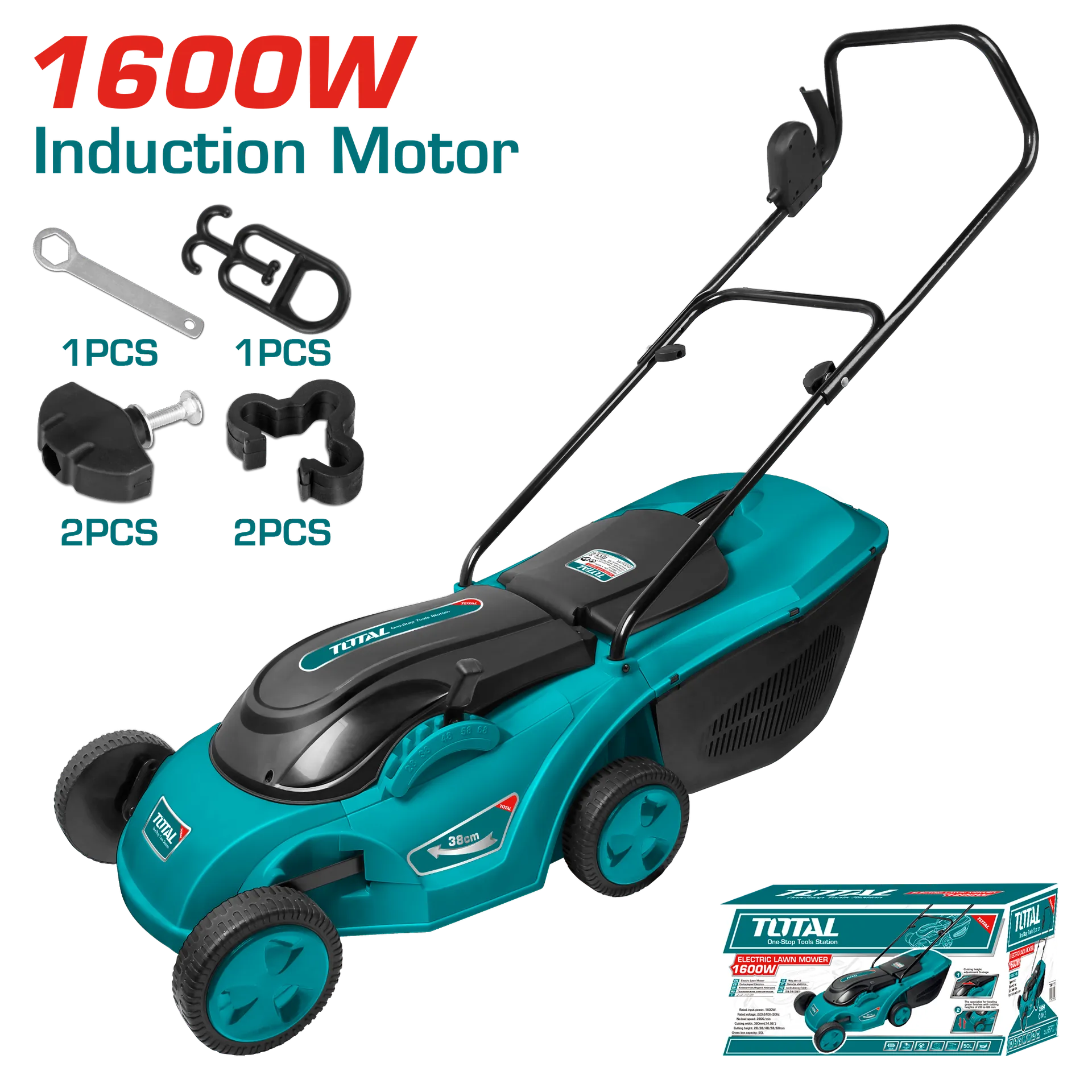 Prerja bote 1600W motor induktiv TOTAL TGT616151