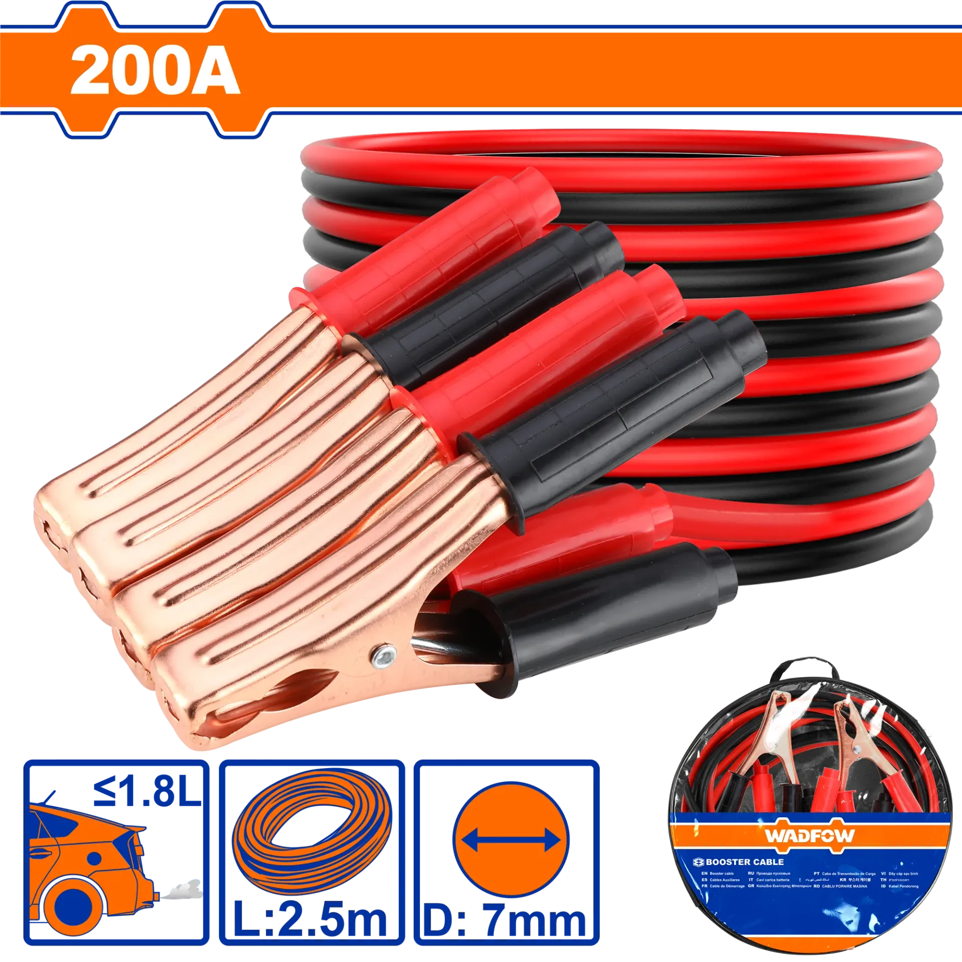 Kabllo për makinë 200A WADFOW WBTC1901