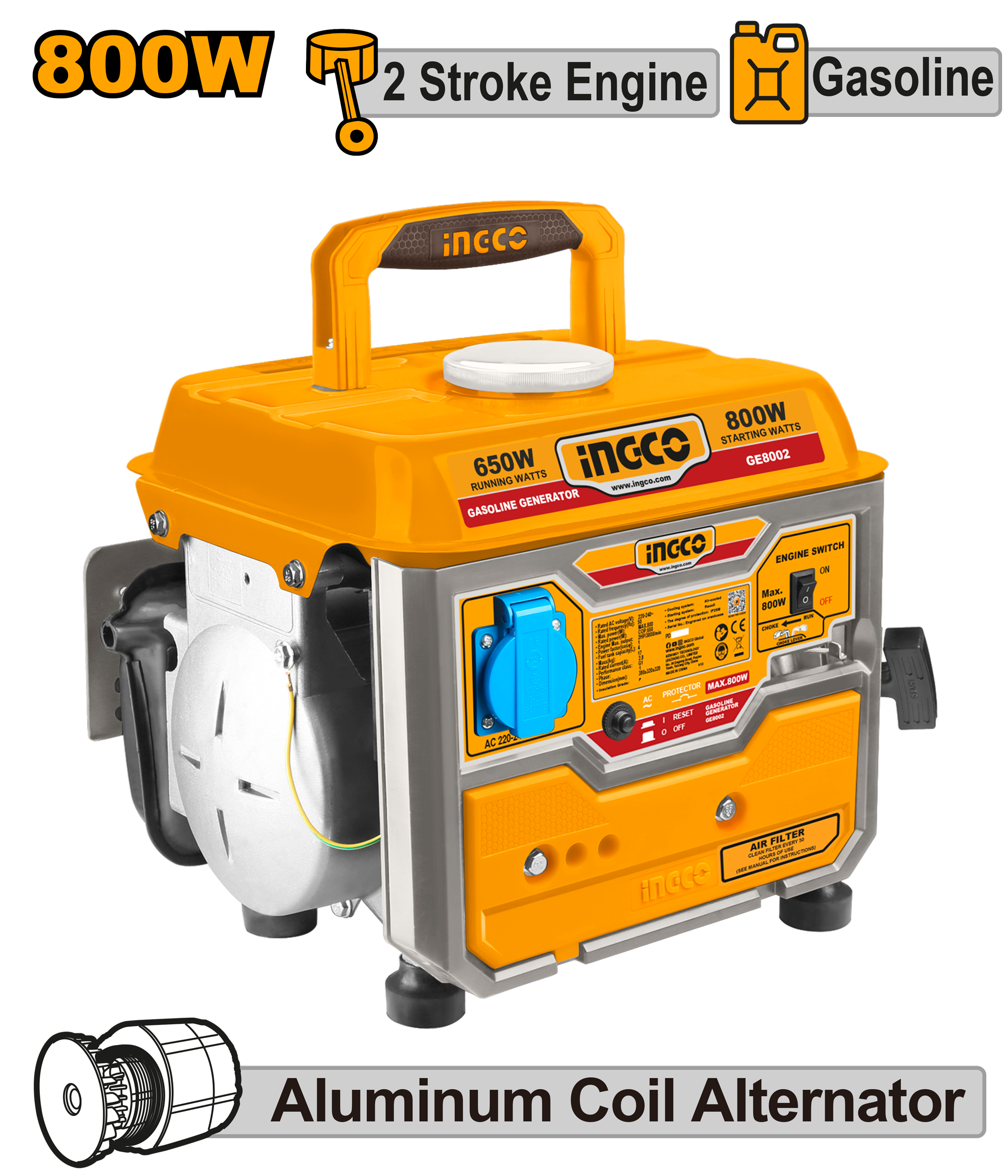 Agregat INGCO 800W GE8002