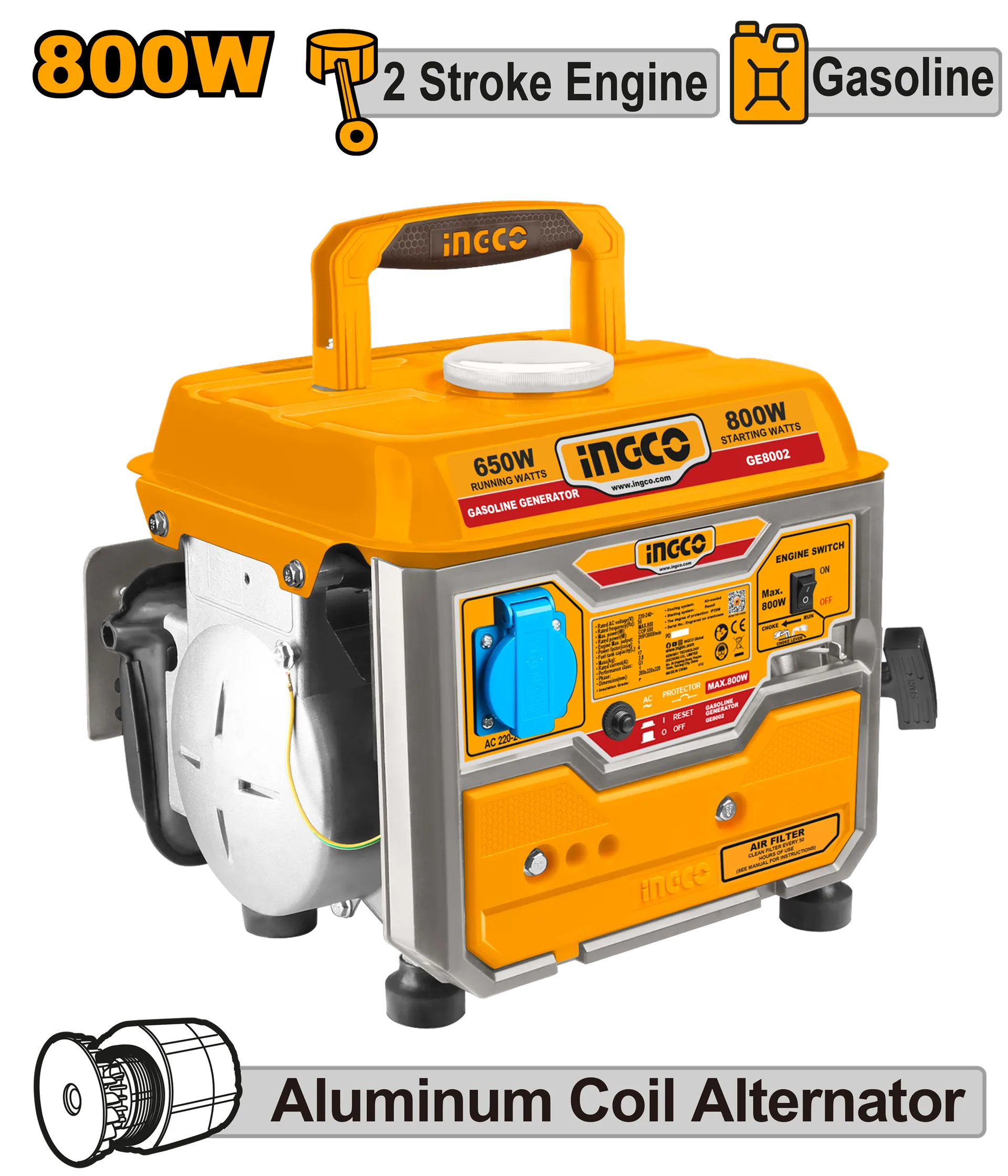 Agregat INGCO 800W GE8002