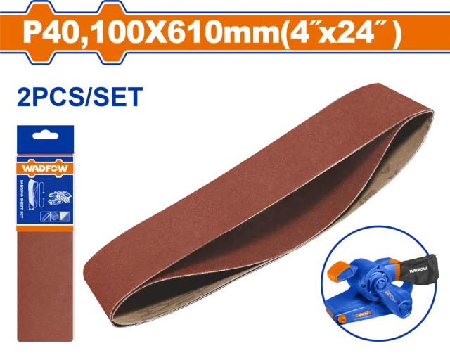 БЕСКОНЕЧНА ШМИРГЛА 100x610mm P40 2/1 WADFOW WZA2E40