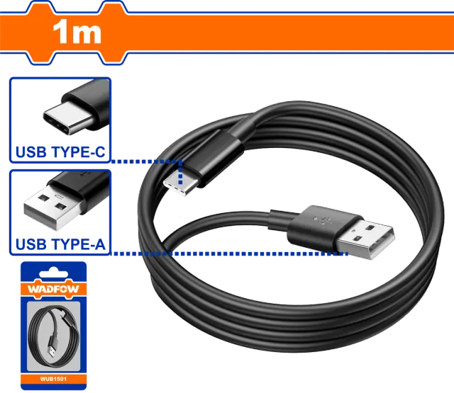 USB КАБЕЛ тип А тип C 1m WADFOW WUB1501