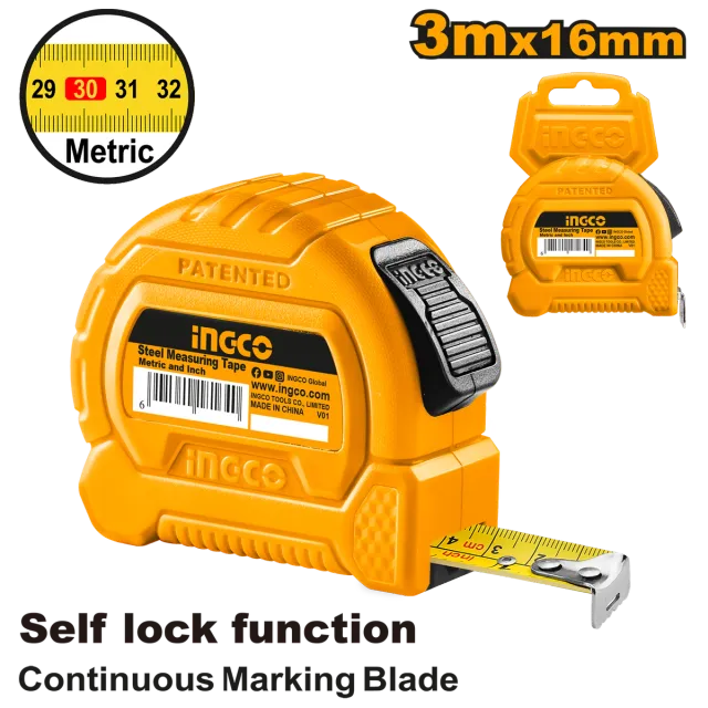 МЕТРО СС 3Mx16mm INGCO HSMT27316-1