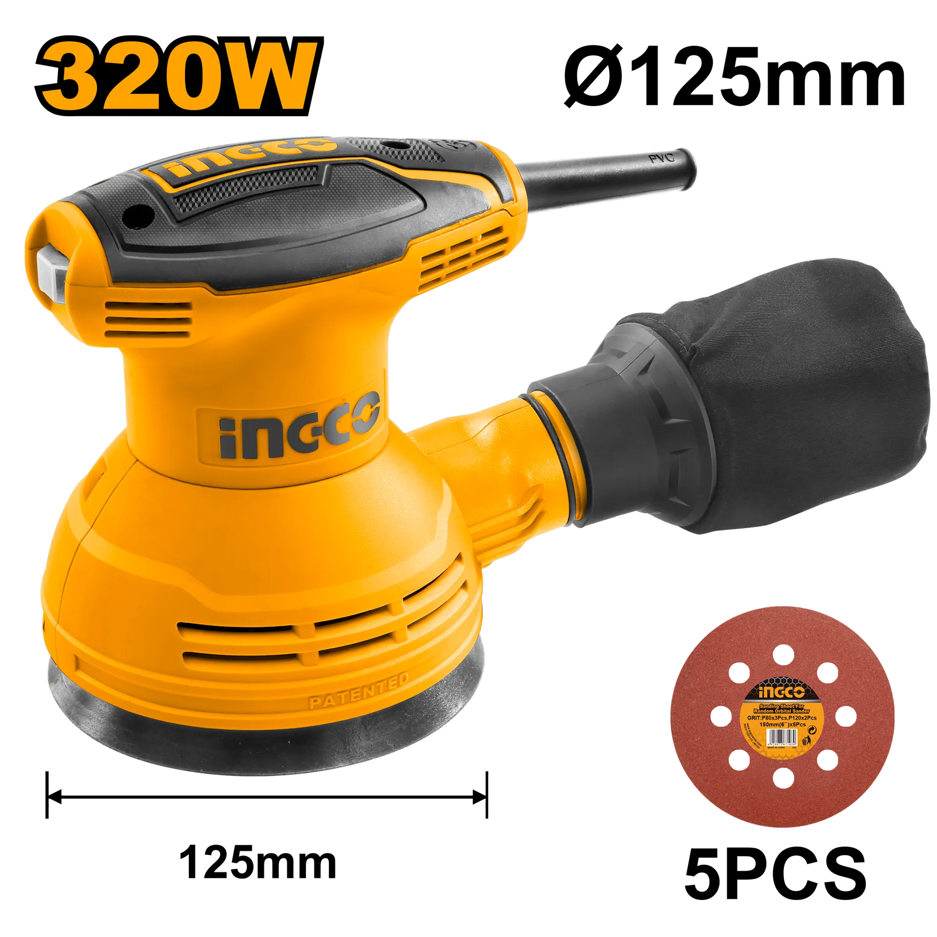 ПОДЛОГА ЗА ШМИРГЛА 125mm ЗА INGCO RS3208