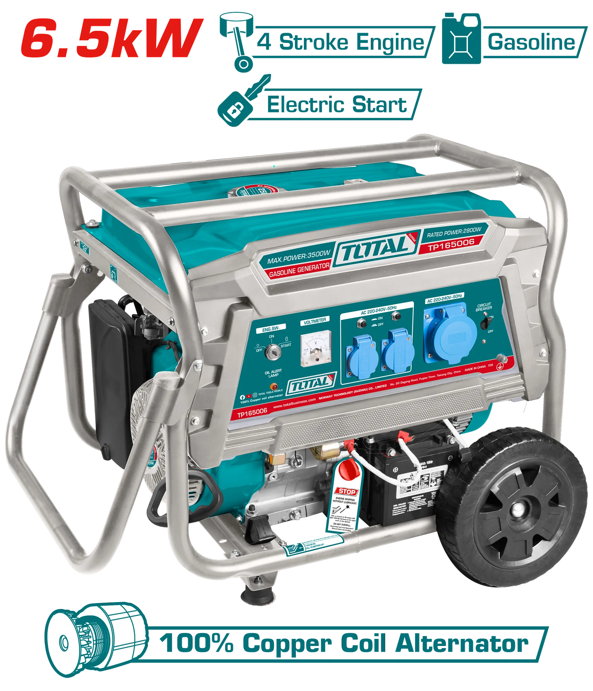 Agregat TOTAL 6500W TP165006