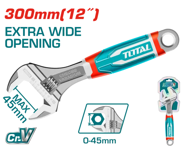 ФРАНЦУСКИ КЛУЧ TOTAL 300mm 45mm THT101126