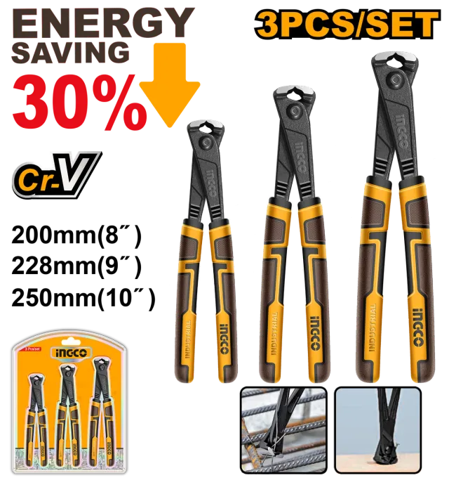 СЕТ 3/1 АРМИРАЧКИ КЛЕШТИ ПРОФИ INGCO HRPS28318