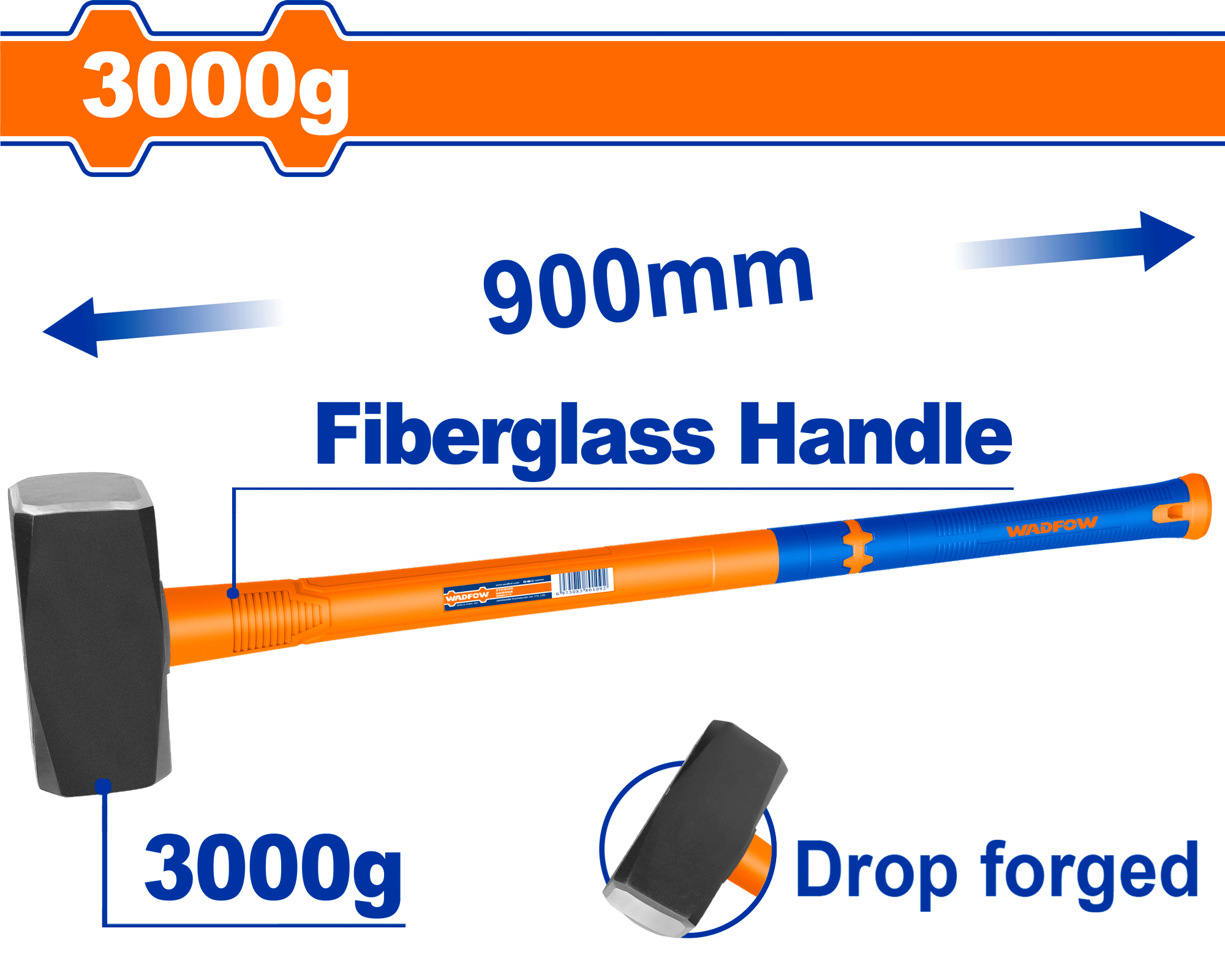 Чекан фиберглас 3kg WADFOW WHM2330