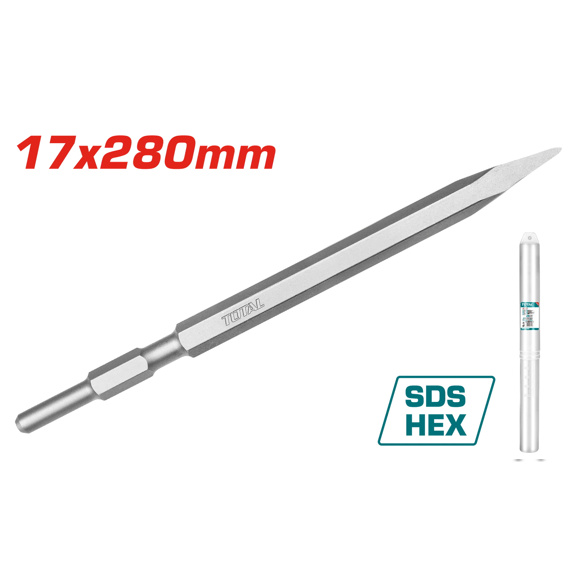 Çelit SDS HEX 17x280mm pikë TOTAL TAC153171