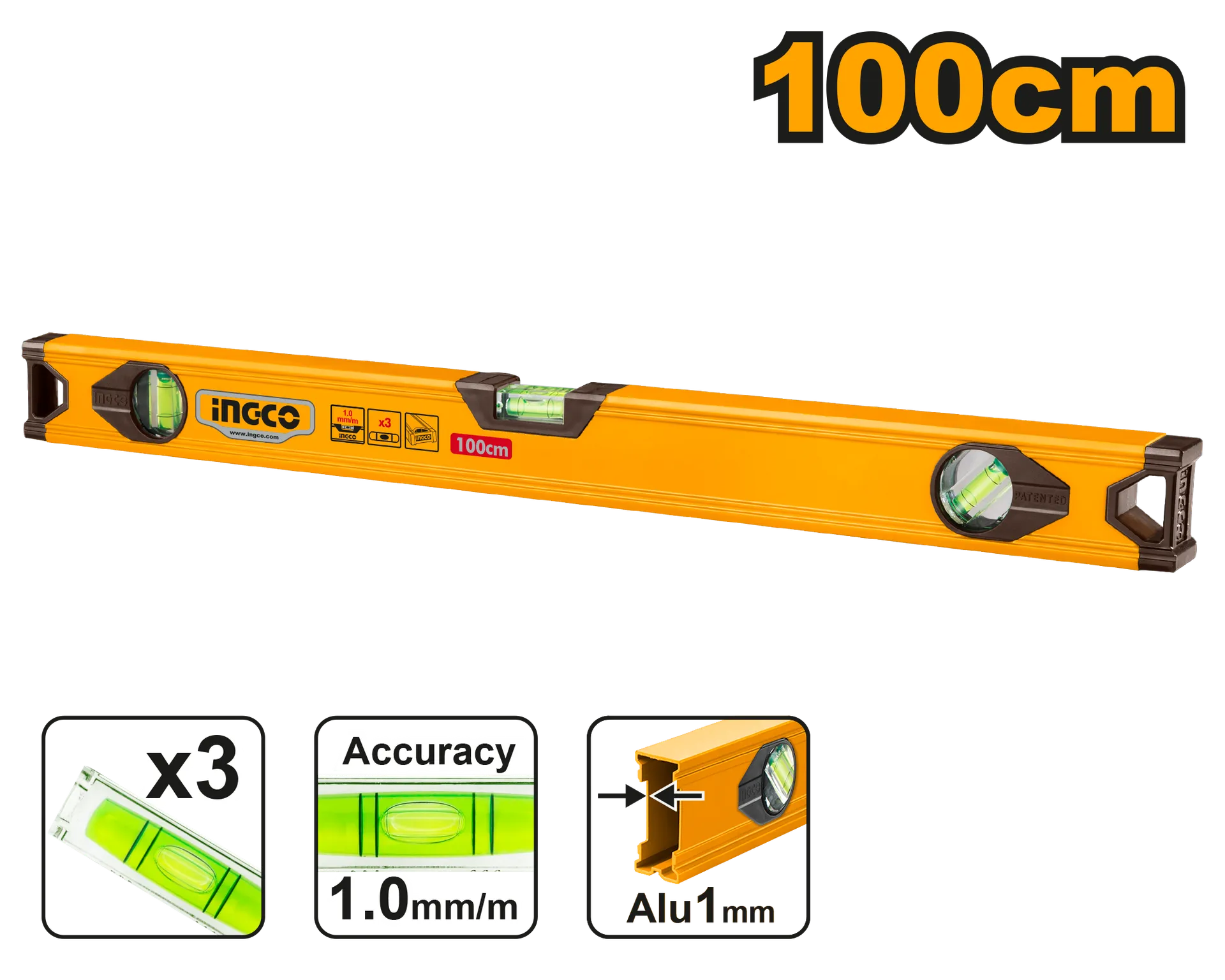 Nivel ujë matës INGCO 100CM HSL18100