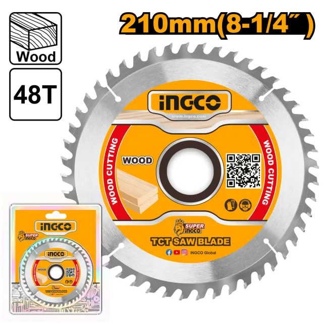 Pila për dëndë INGCO 210mm 48T TSB121022