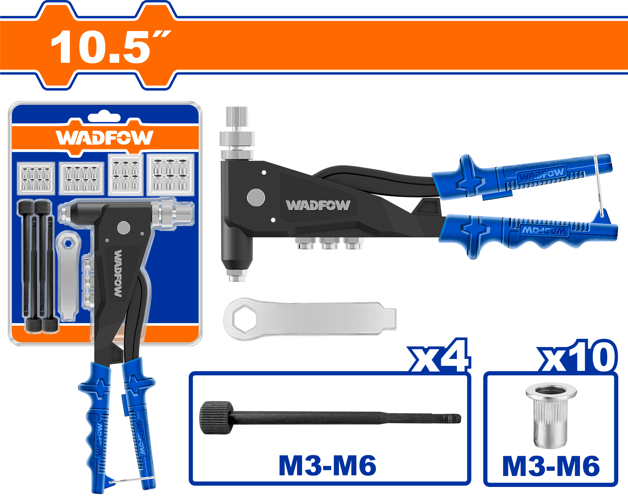 Pinca bulon 10.5″ – M3-M6 WADFOW WHR5710