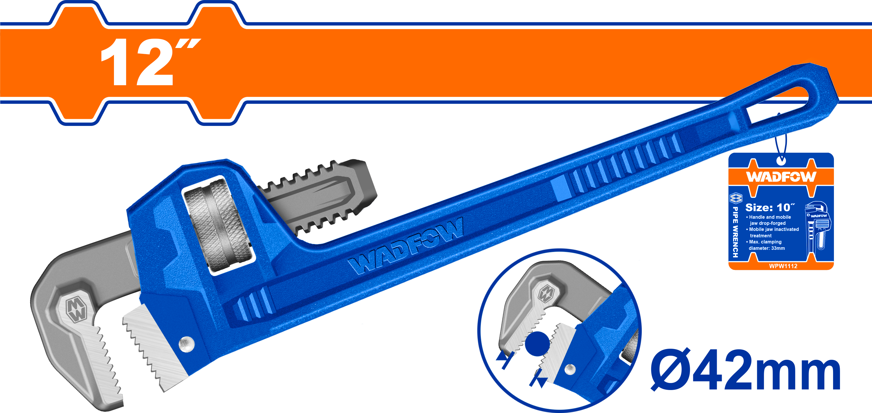 Pinca instaluesi për tubat deri 42mm WADFOW WPW1112