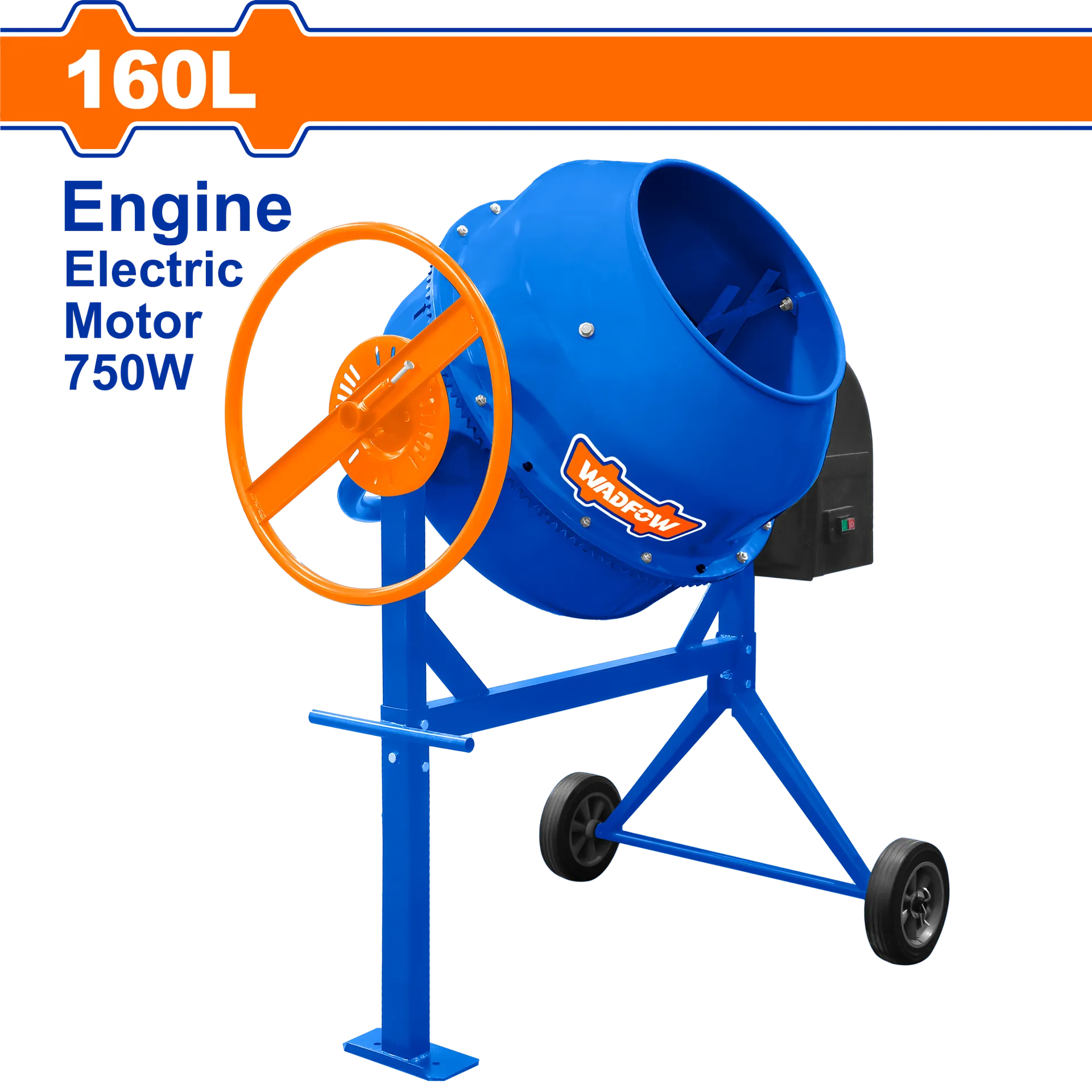 Përziese elektrike për beton 160L 750W 1.0HP WCM2A160