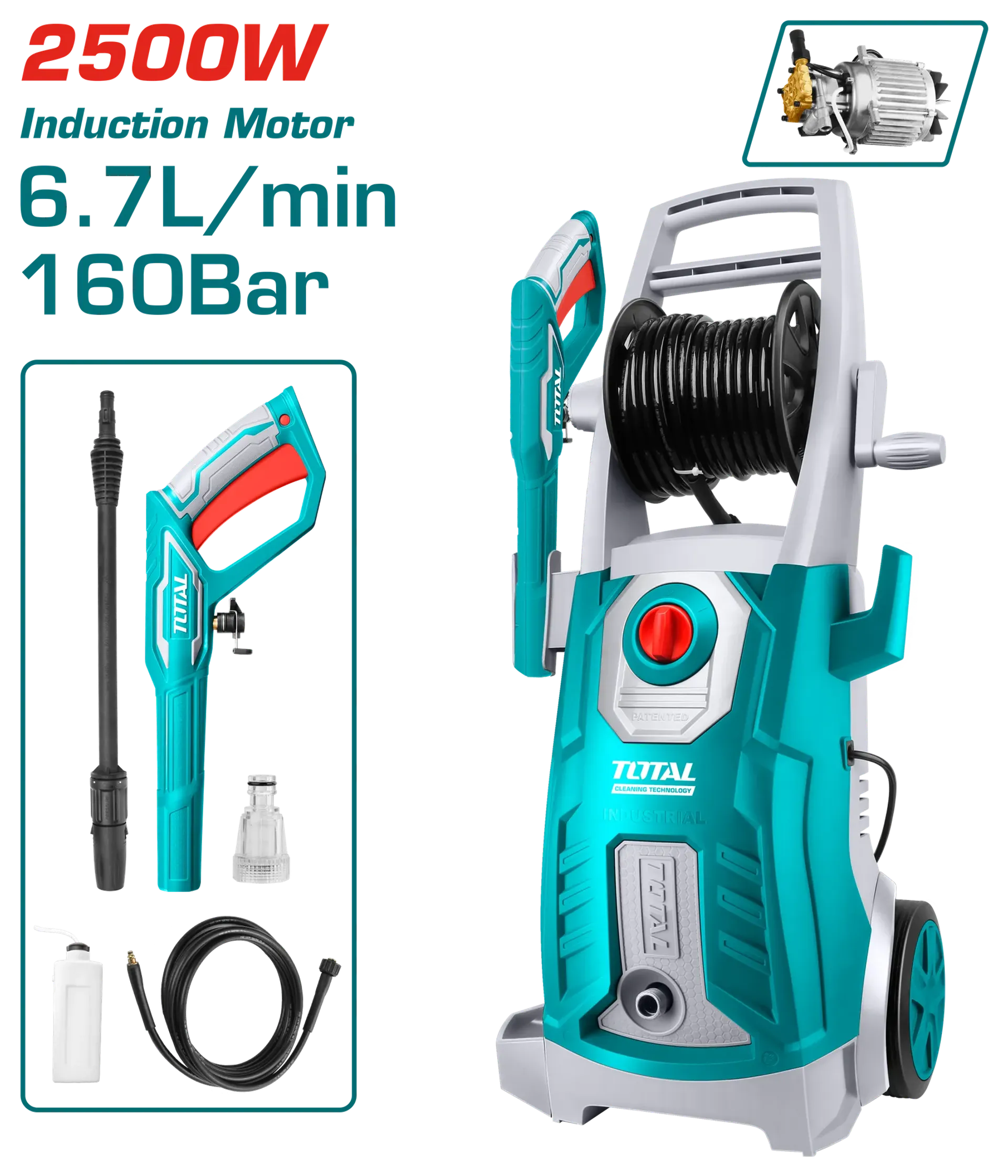 Larues 2500W 160Bar në presion të lartë TOTAL TGT11246