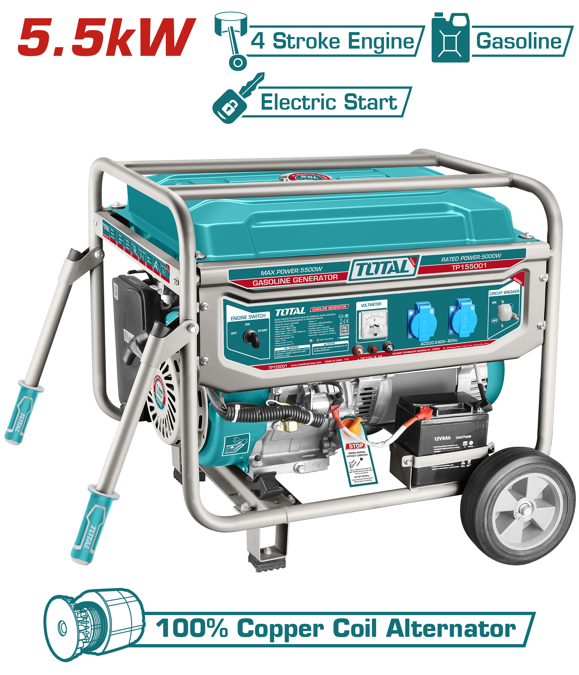 Agregat TOTAL 5500W TP155001