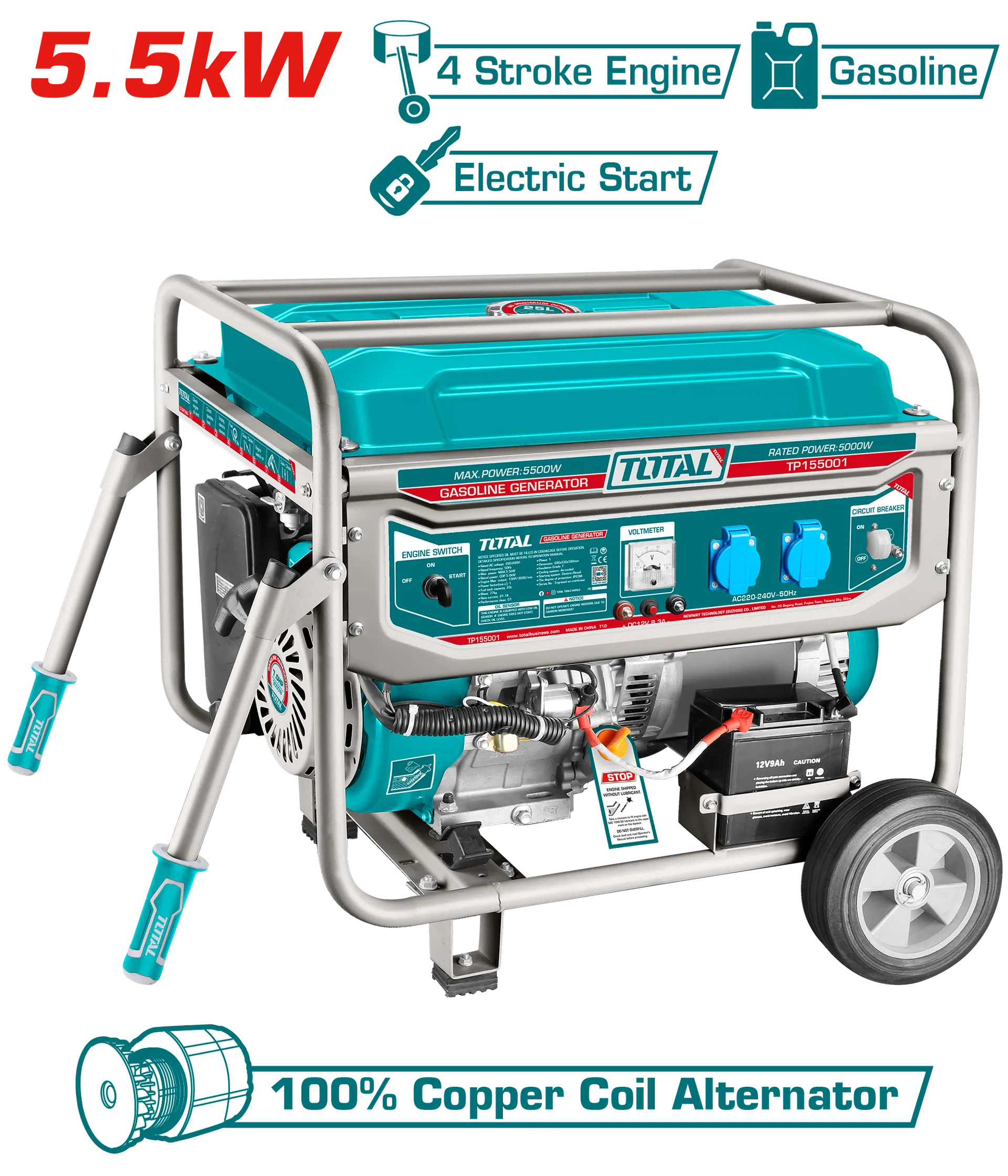 Agregat TOTAL 5500W TP155001