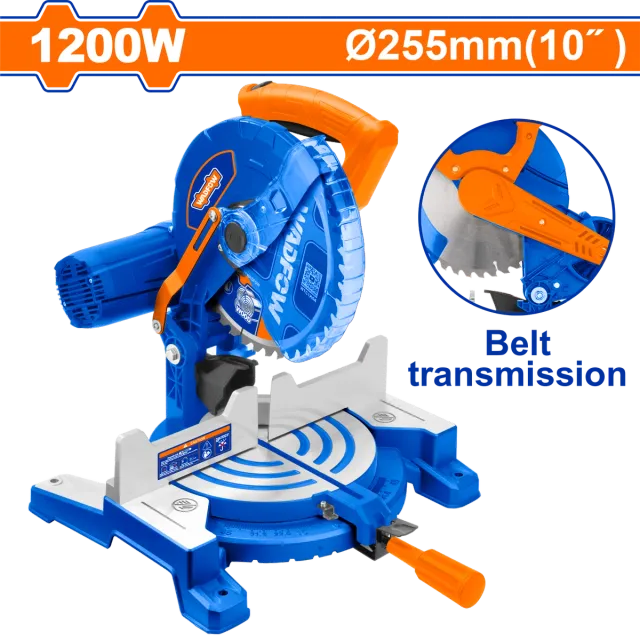 СТОЛЕН ЦИРКУЛАР ГЕР ЗА ДРВО 255mm 1200W WADFOW WXD12001