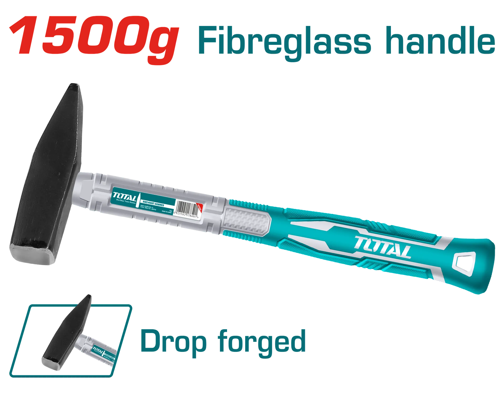 Çekiç 1500GR dorezë fiberglas TOTAL THT7115006