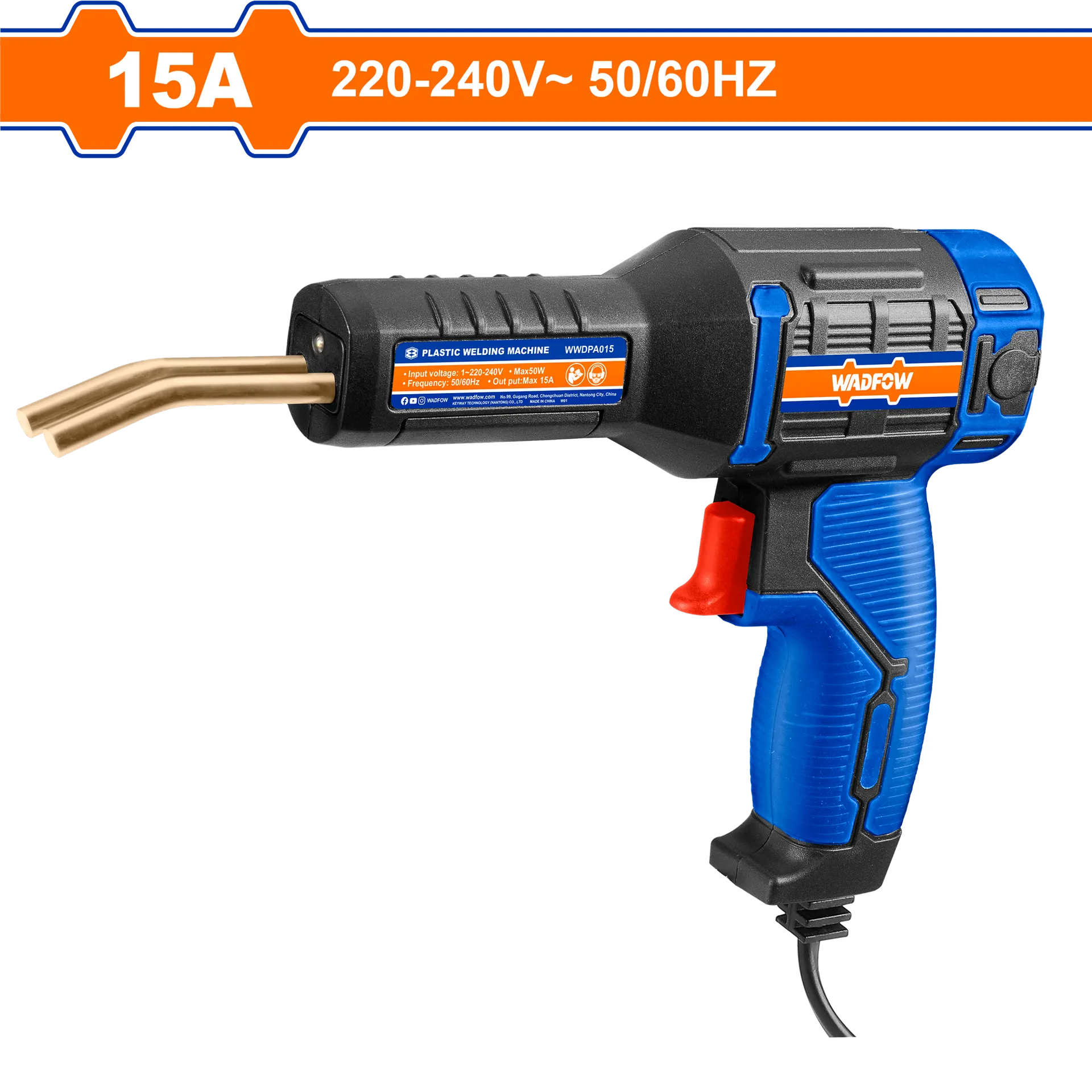 Pistol për saldim plastike 15A WADFOW WWDPA015