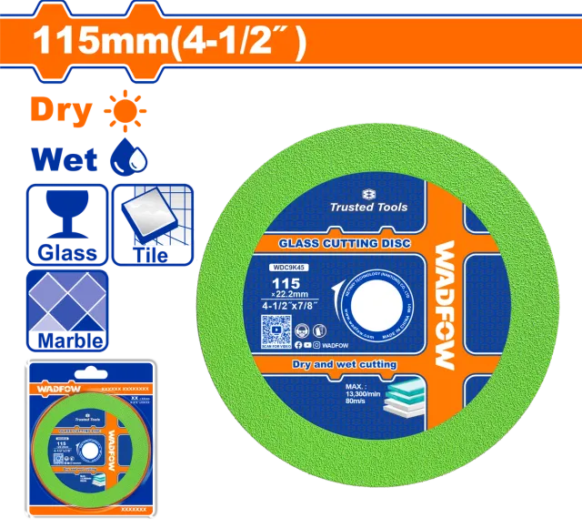 Disk për xham dhe pllaka 115mm WADFOW WDC9K45