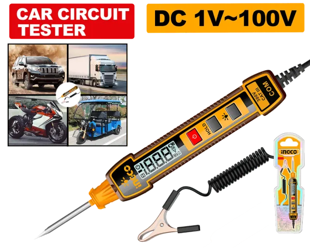 ФАЗОМЕР ДИГИТАЛЕН ЗА КОЛА DC 1-100V INGCO HSDT41001